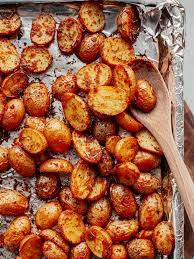 crispy oven roasted mini potatoes