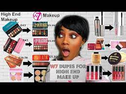w7 dupes for high end make up haul