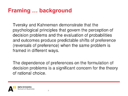 ppt the framing of decisions and the