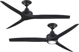 Many have blades shaped with curves and contours for styling, as well as for the purpose of throwing airflow. Fanimation Ma6721bbl Spitfire Contemporary Black Ceiling Fan Fan Ma6721bbl
