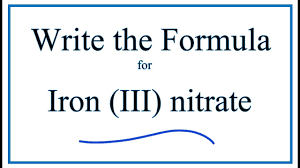 formula for iron iii nitrate