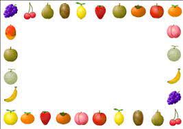 fruit and vegetable border background