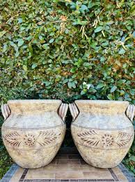 Set Of 2 Large Jar Pot Planters With