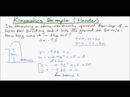 Example Kinematics Harder Problem