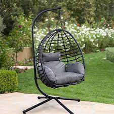 Outdoor Wicker Patio Swing Chair