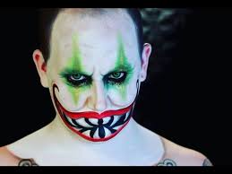 evil jester clown halloween makeup