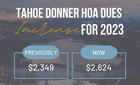 tahoe donner hoa fees increase in 2023