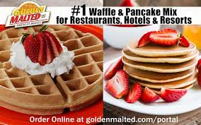 golden malted waffle pancakes mi