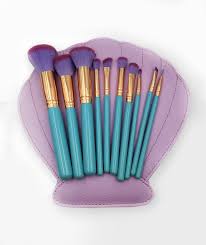 purple s mermaid makeup brushes