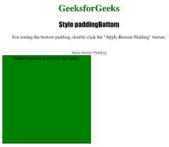 html style paddingbottom用法及代碼示例