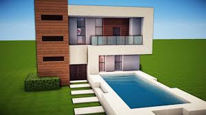 It's built using easy to gather materials and has. Minecraft Simple Easy Modern House Tutorial How To Build 19 Minecraft Small Modern House Modern Minecraft Houses Minecraft Houses Blueprints