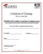 Training Certificate Alliance Registrar Arisalliance