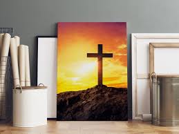 Silhouetted Cross Wall Art