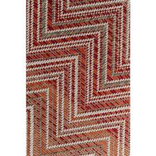 outdoor carpet zigzag red 160x230cm