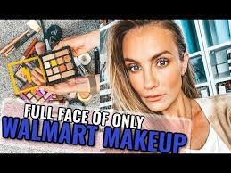 full face using only walmart makeup