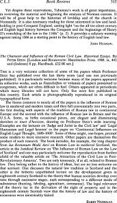 the character and influence of the r civil law historical abstract