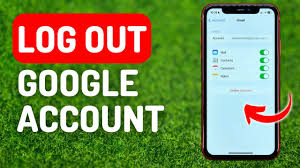 log out google account from iphone