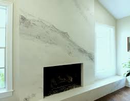 Venetian Plaster Fireplace Created To