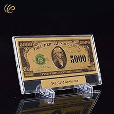 Your inflationary dollar, how much is it worth today? Rare Gold 24 K Gold Bank Note American Style New Usd 100 Dollar Bill Note Bank Note Christmas Collection Home Office Decor Amazon De Kuche Haushalt