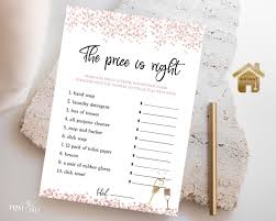 Editable Price is Right Game Template Printable Bridal Shower - Etsy