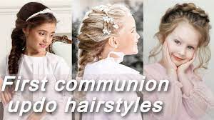 Admin april 21, 2019 no comments 1. First Communion Updo Hairstyles Ideas Youtube