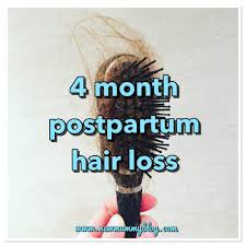 4 month postpartum hair loss after