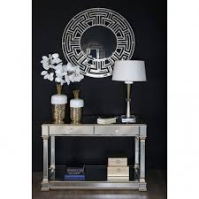 Paris 2 Drawer Mirrored Console Table