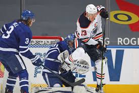 Neither rain nor snow (especially snow) nor gloom of night shall keep these athletes and spectators from the swift enjoyment of their recreational faves. Game Preview Game 6 56 Edmonton Oilers Toronto Maple Leafs The Copper Blue