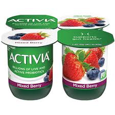 activia lowfat yogurt mixed berry 4oz
