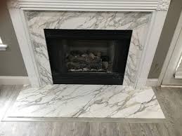 Faux Marble Fireplace Mantle