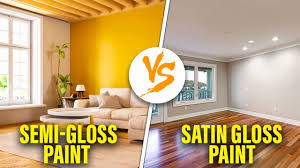satin vs semi gloss paint what s the