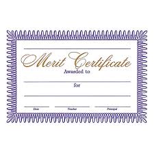 School Merit Certificates Barca Fontanacountryinn Com