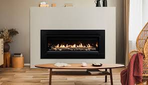 natural gas direct vent linear fireplace
