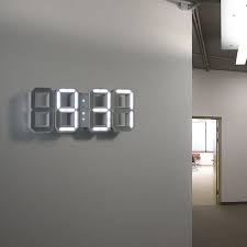 Digital Wall Clock Numbers Only Modern