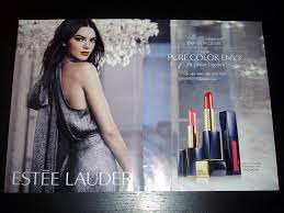 estee lauder cosmetics 2 page print ad