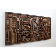 Brown Reclaimed Wood Wall Art