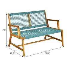 Acacia Wood Yard Bench Chair