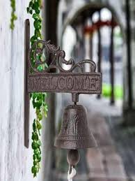 1pc Iron Welcome Doorbell With English