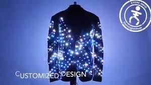 Smart Led Light Up Video Screen Fashion Disco Jacket Costume Star P14 Youtube