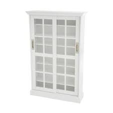 White Dvd Cabinet With Doors
