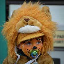 portrait photography child lion