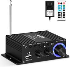 Our amplifier reviews test power, distortion, frequency response and more to help you determine the quality and quantity of watts you. Moukey Wireless Stereo Mini Amplifier Dual Channel Home Audio Amp Receiver 50w Peak Sound Power Stereo Receiver Aux Walmart Canada