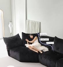 design sofa black velvet couch