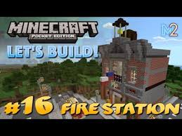 Minecraft Pe Fire Station And Truck