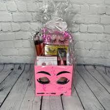 womens makeup gift basket in