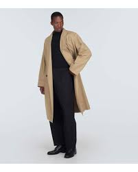 Lemaire Cotton Gabardine Trench Coat In