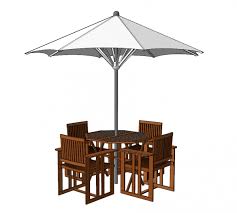 Wooden Garden Table With 4 Chairs And