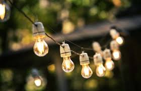 how to hang string lights in backyard