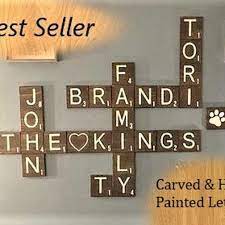 Carved Scrabble Wall Tiles 4 5 And 5 5