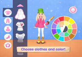Thời trang Dress up game cho bé gái. May quần áo cho Android - Tải về APK